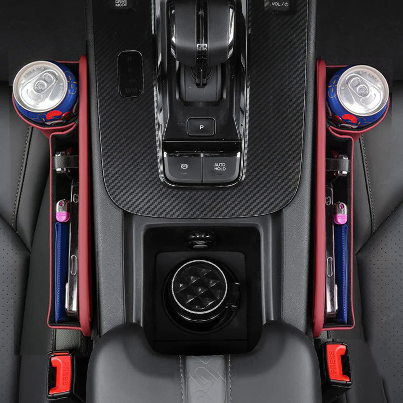 Car seat gap storage box