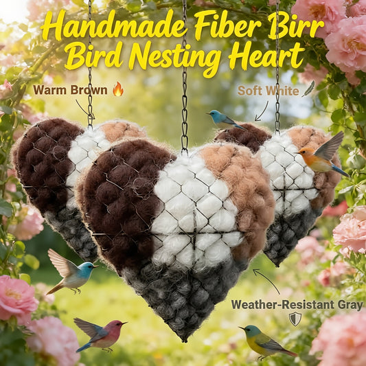 🐦Handmade heart-shaped fiber bird's nest