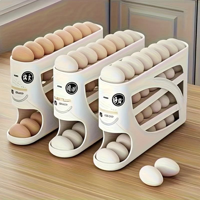 🥚Rolling egg storage box [holds 30 eggs]