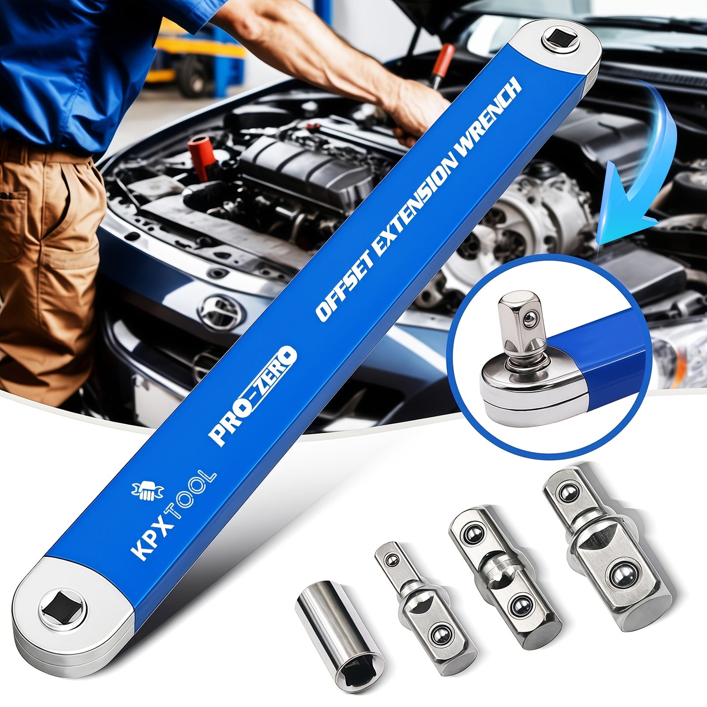 2-in-1 Multifunctional Ratchet Offset Extension Wrench(🔥12,000 units sold)