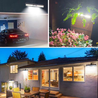 Solar-powered outdoor sensor clip light