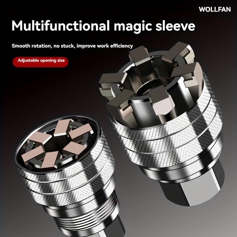 Adjustable socket wrench