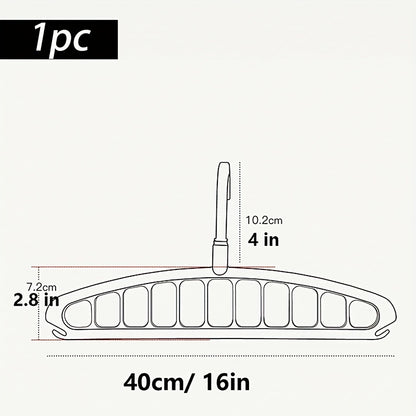 Eleven-hole multi-functional rotating clothes hanger