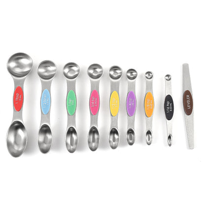 9 magnetic measuring spoons