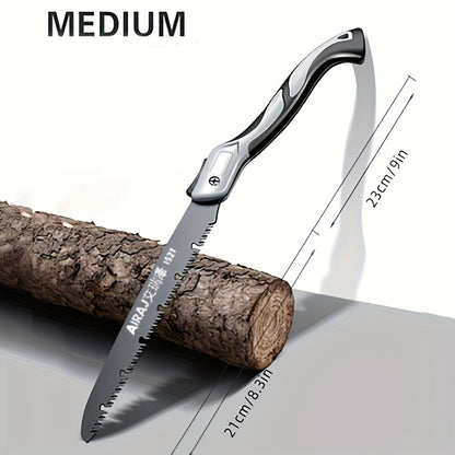 Industrial-grade steel folding saw