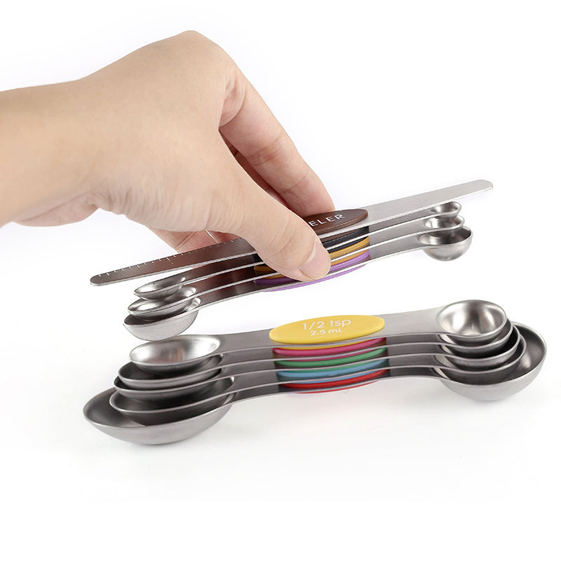 9 magnetic measuring spoons