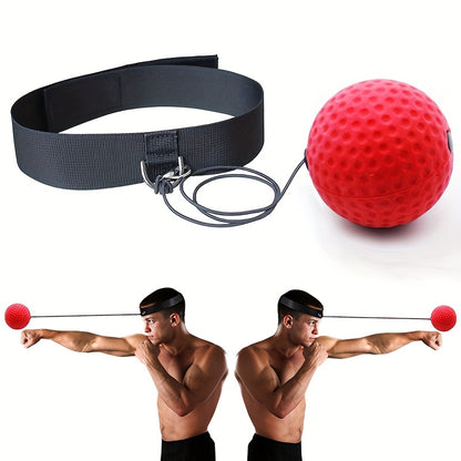 Headband boxing reflex training ball