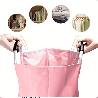 Foldable Aluminum Handle Storage Basket