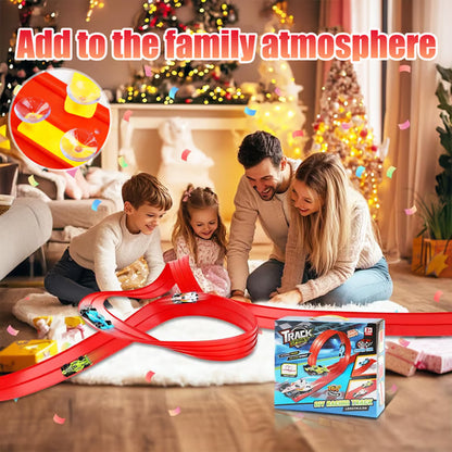 🎄🎁 2025 Christmas Surprise Gift: DIY Flexible Racing Track Toy 🚗✨