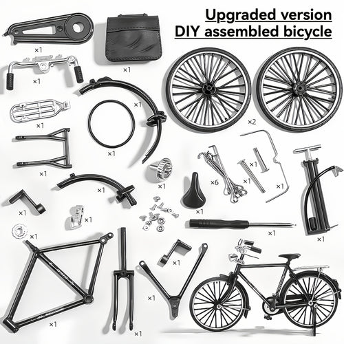 Retro metal bicycle model kit