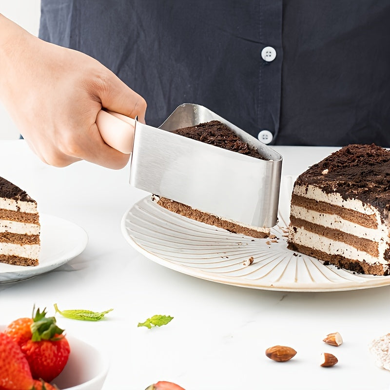 Stainless steel cake slicer
