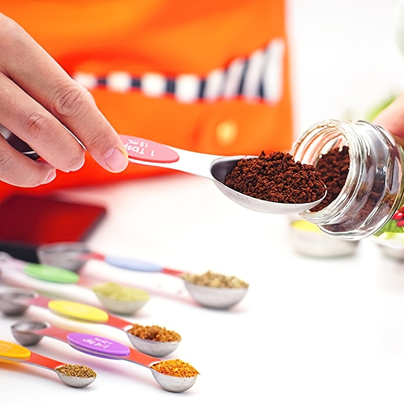 9 magnetic measuring spoons