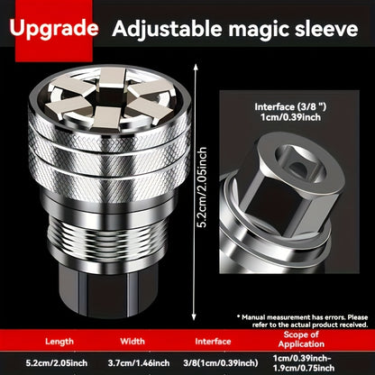 Adjustable socket wrench