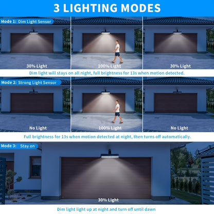 Solar-powered outdoor sensor clip light