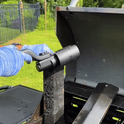 Cordless rechargeable electric barbecue brush