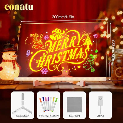 🔥【Over 20,000 units sold】Light-up acrylic drawing board for children