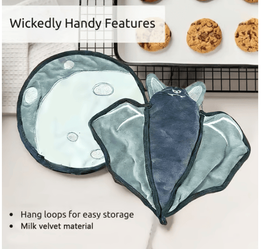 🔥🦇Batlicious Oven Mitts & Pot Holders Set