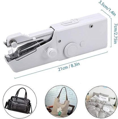 Portable handheld sewing machine