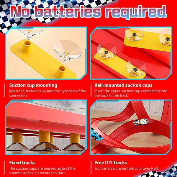 🎄🎁 2025 Christmas Surprise Gift: DIY Flexible Racing Track Toy 🚗✨