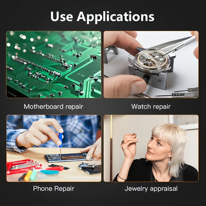 Headwear repair magnifier