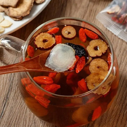 Kidney tea formula Ginseng Five Treasure TeaCombination Scented Tea Five Treasure Tea RedDate Wolfberry Tea Men's Tea Health TeaMulberry Herbal Formula Health Tea ZY