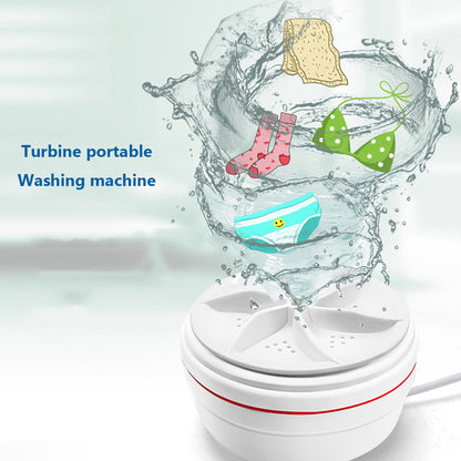 Portable mini turbine washing machine (not just for washing clothes, but for washing anything you want)