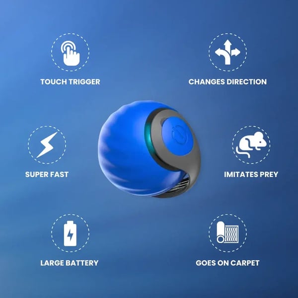 🔥Interactive Electric Rolling Ball with Teasing Tail