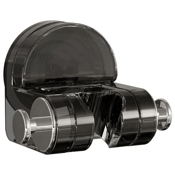 Integrated Suction Cup Shower Rack Wall Mounted Non Perforated Shower Fixture