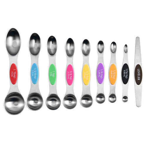 9 magnetic measuring spoons