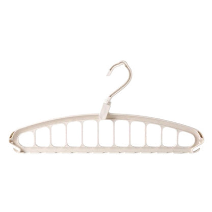 Eleven-hole multi-functional rotating clothes hanger