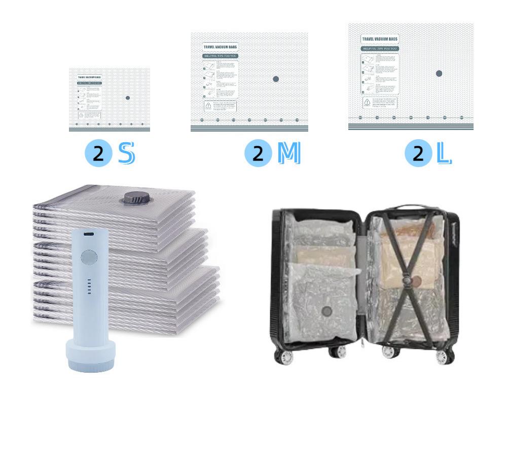 🏆⚡ 50K+ SOLD! Cordless Travel Vacuum Storage Compression Bag