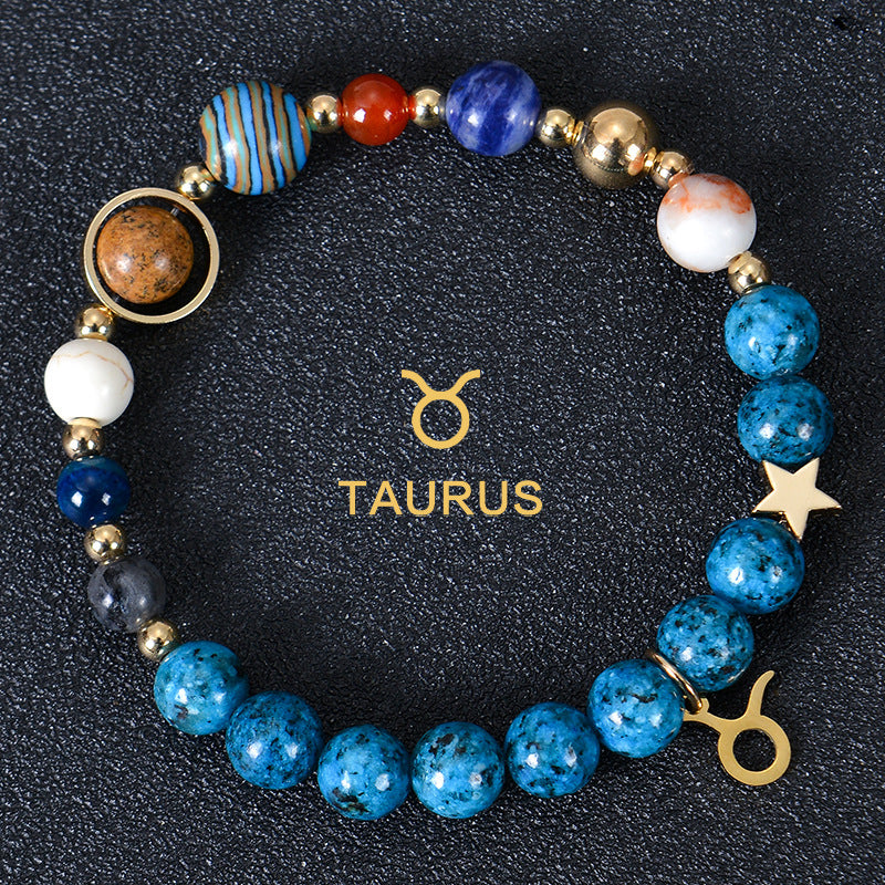 Eight planets and 12 constellations bracelet