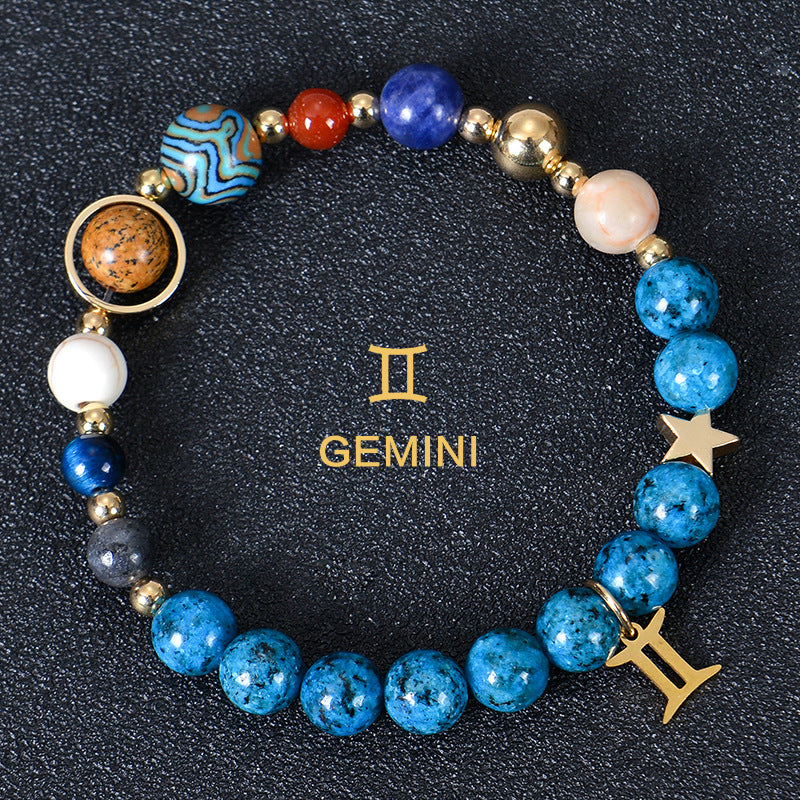Eight planets and 12 constellations bracelet