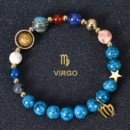 Eight planets and 12 constellations bracelet