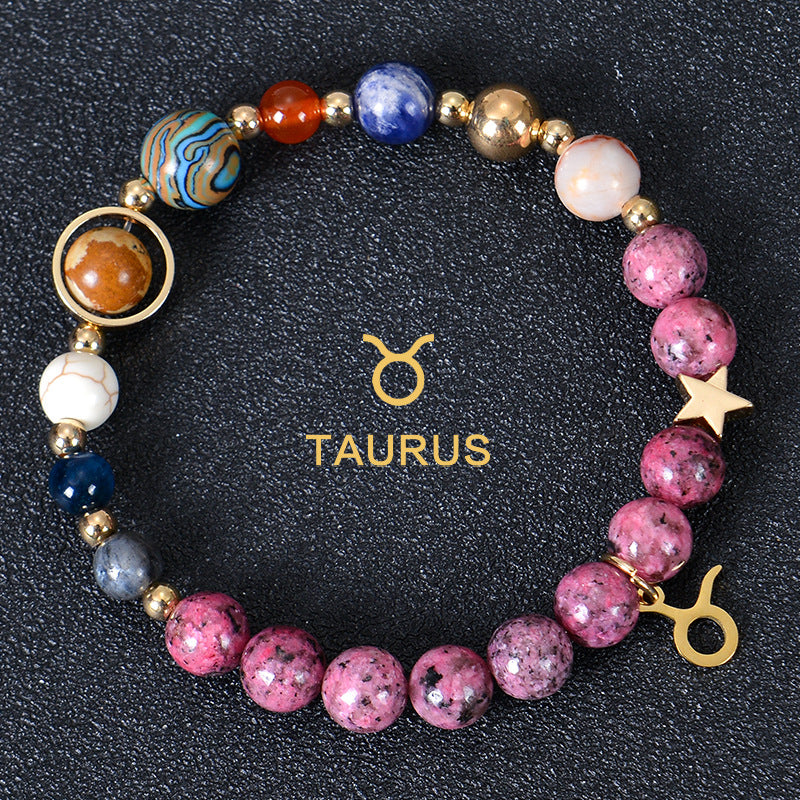Eight planets and 12 constellations bracelet