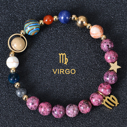 Eight planets and 12 constellations bracelet