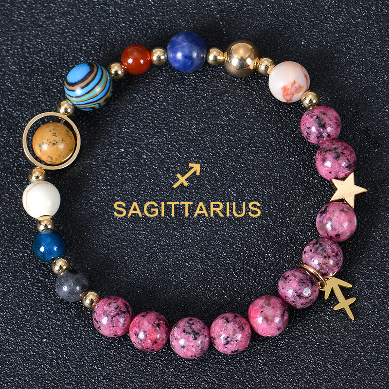 Eight planets and 12 constellations bracelet